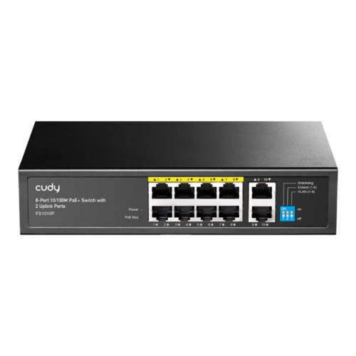 Shenzhen Cudy Technology Cudy FS1010P - 3.0 - switch - 10 portar - rackmonterbar