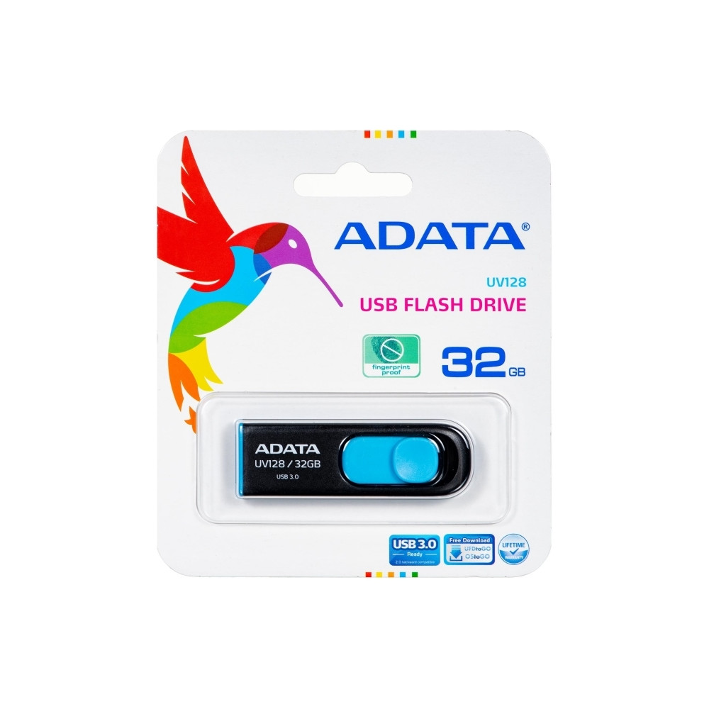Produktbild för ADATA DashDrive UV128 - USB flash-enhet - 32 GB