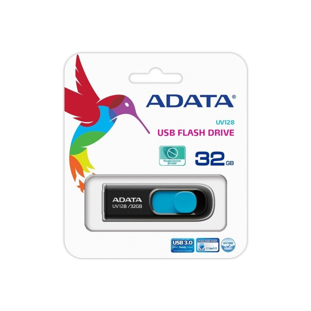 Produktbild för ADATA DashDrive UV128 - USB flash-enhet - 32 GB