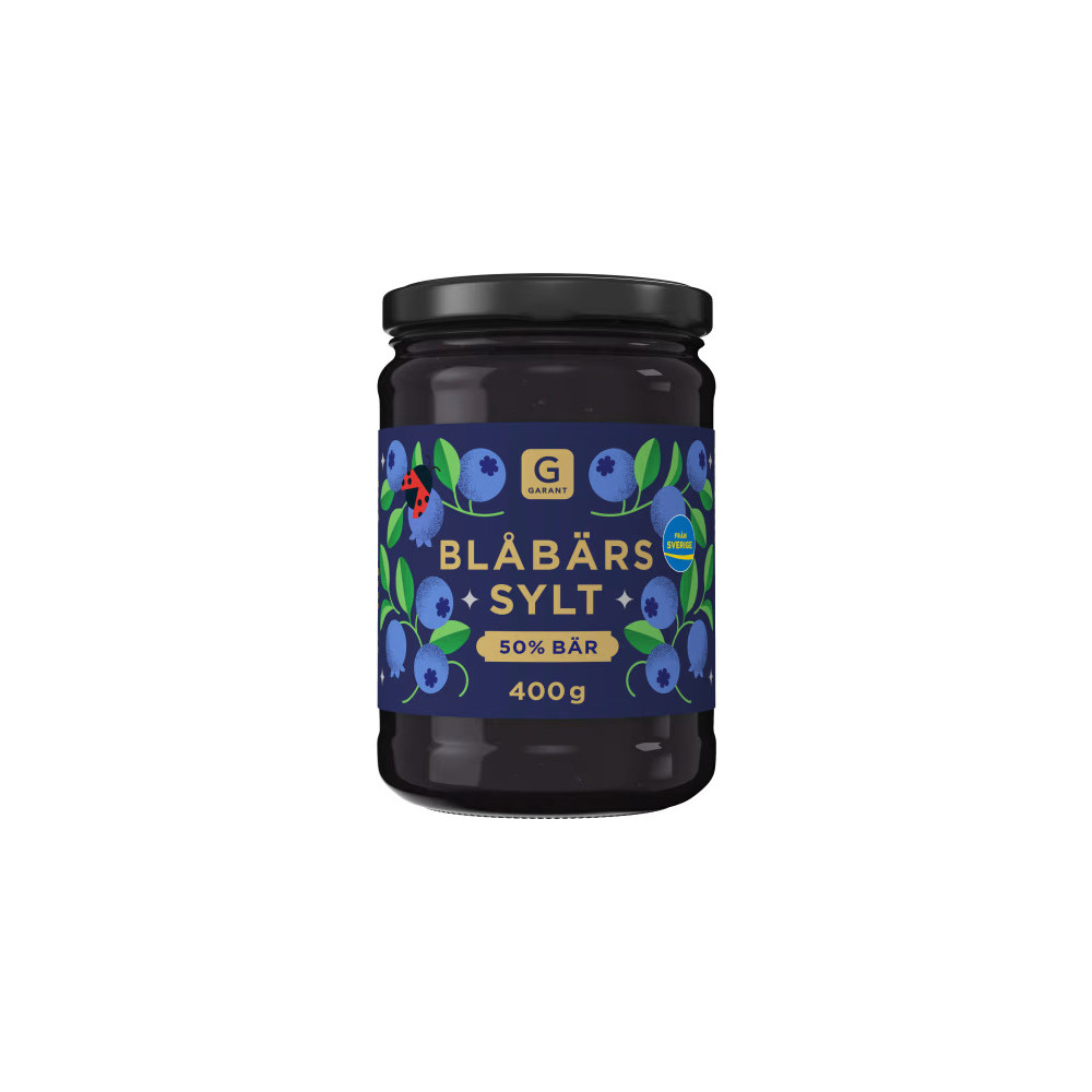 Produktbild för Blåbärssylt 50% Bär 400g