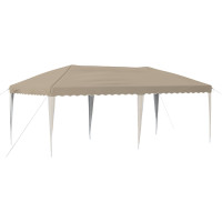 Produktbild för Pop-up Partytält 575 x 290 x 245 cm Gräddvit