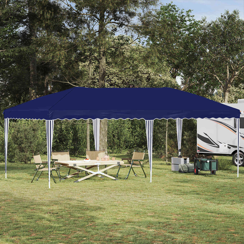 Produktbild för Pop-up Partytält 575 x 290 x 245 cm Blå