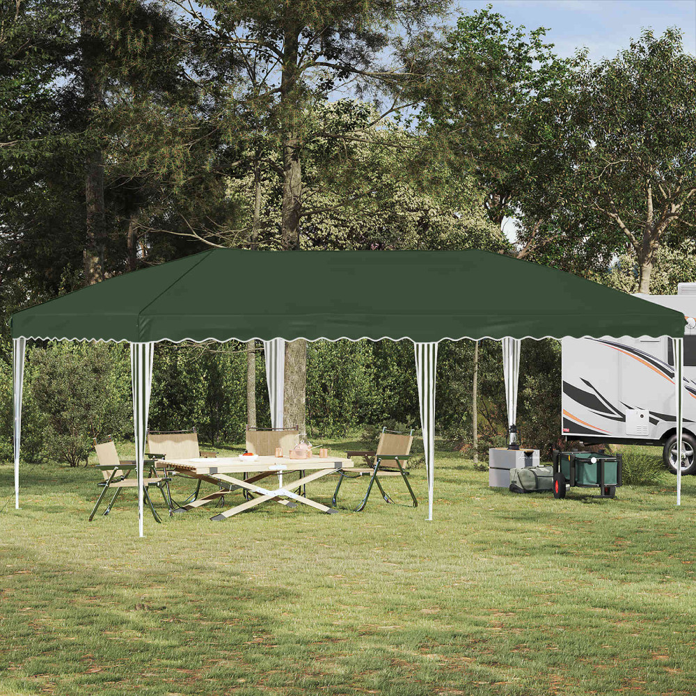 Produktbild för Pop-up Partytält 575 x 290 x 245 cm Grön