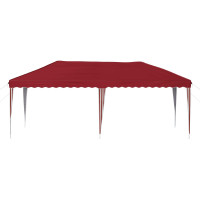 Produktbild för Pop-up Partytält 575 x 290 x 245 cm Vinröd