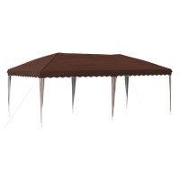 Produktbild för Pop-up Partytält 575 x 290 x 245 cm Brun
