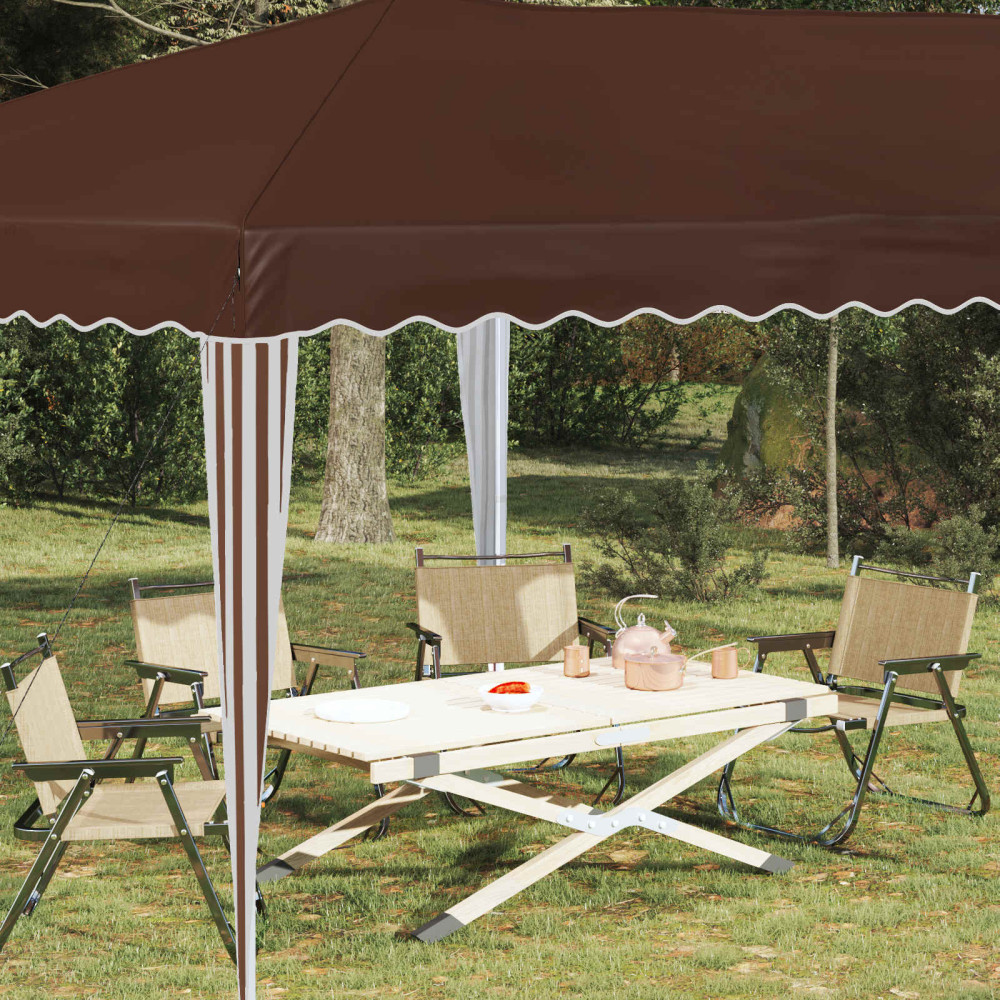 Produktbild för Pop-up Partytält 575 x 290 x 245 cm Brun
