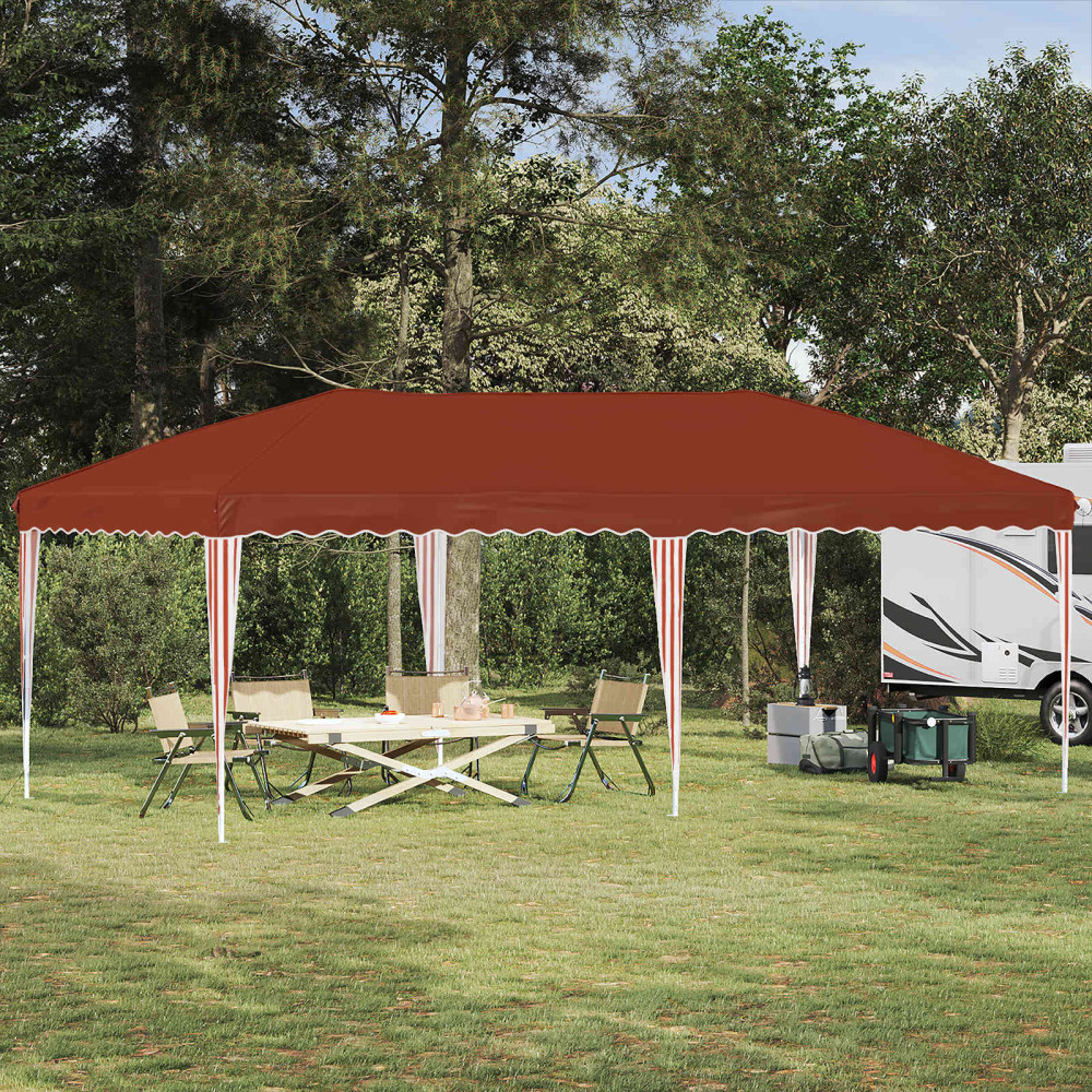 Produktbild för Pop-up Partytält 575 x 290 x 245 cm Terracotta