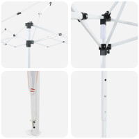 Produktbild för Pop-up Partytält 575 x 290 x 245 cm Terracotta
