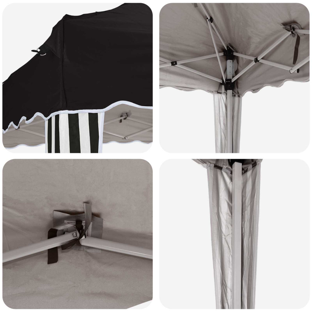 Produktbild för Pop-up Partytält 575 x 290 x 245 cm Svart
