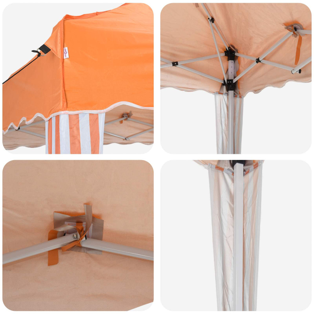 Produktbild för Pop-up Partytält 575 x 290 x 245 cm Orange