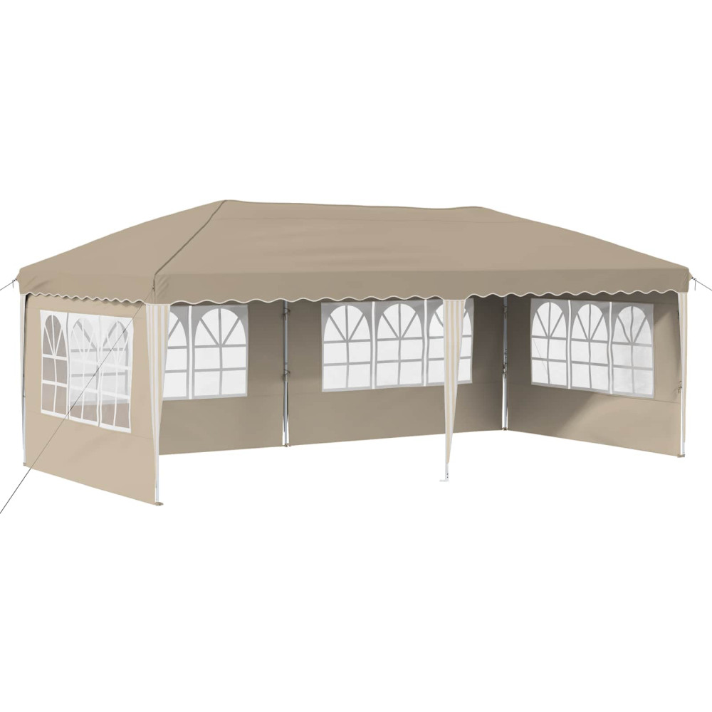 Produktbild för Pop-up Partytält 575 x 289 x 245 cm Gräddvit