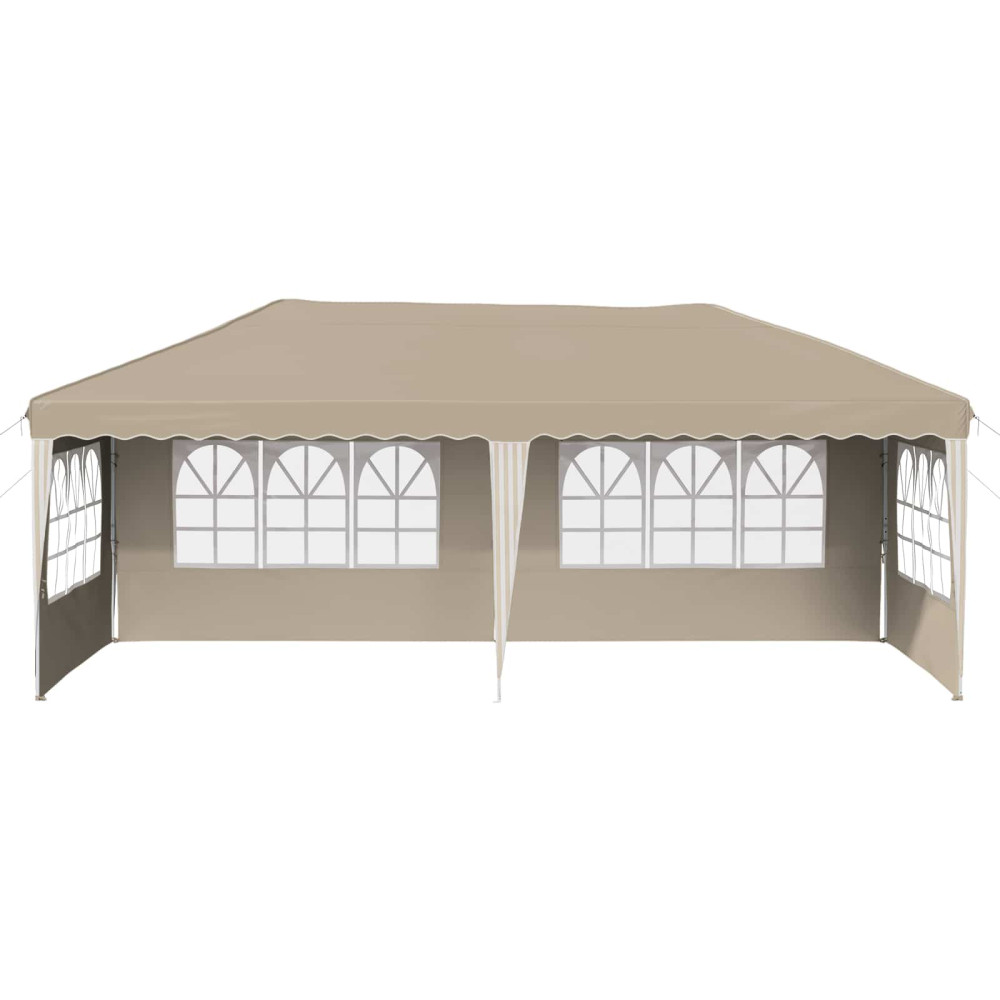 Produktbild för Pop-up Partytält 575 x 289 x 245 cm Gräddvit