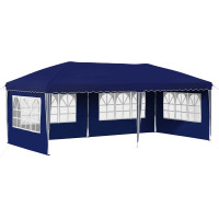 Produktbild för Pop-up Partytält 575 x 289 x 245 cm Blå