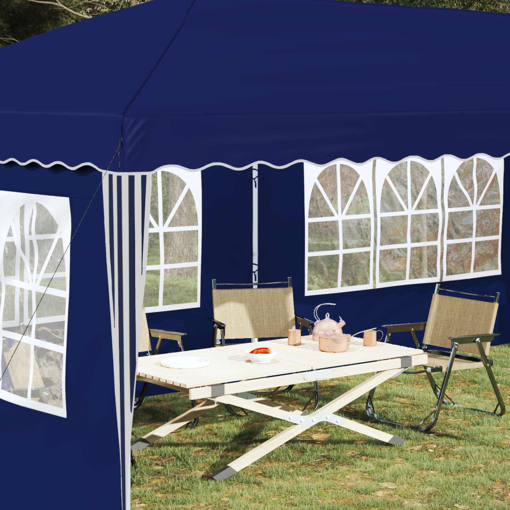Produktbild för Pop-up Partytält 575 x 289 x 245 cm Blå