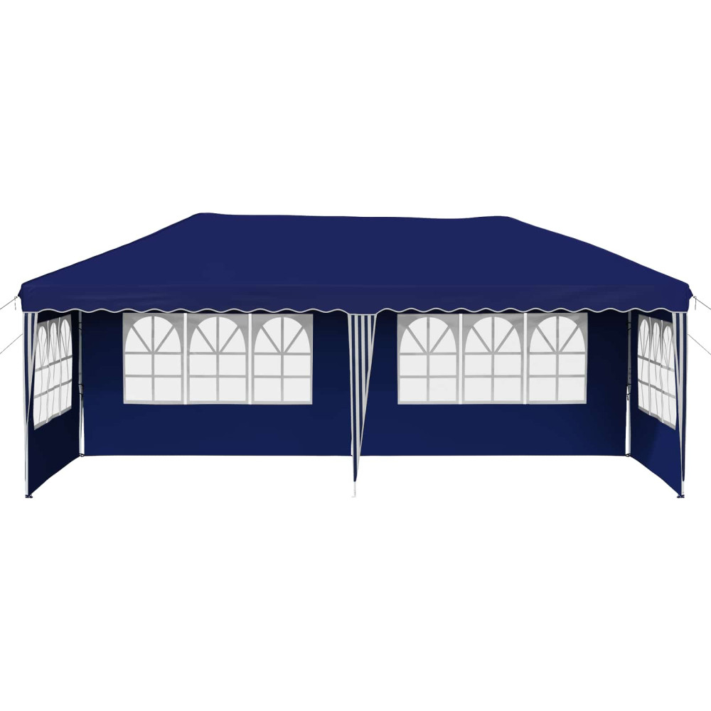 Produktbild för Pop-up Partytält 575 x 289 x 245 cm Blå