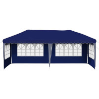 Produktbild för Pop-up Partytält 575 x 289 x 245 cm Blå