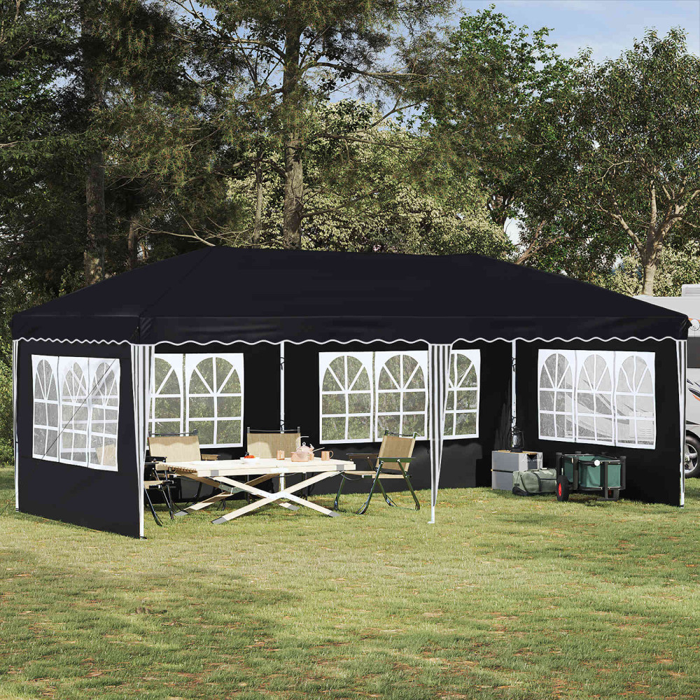 Produktbild för Pop-up Partytält 575 x 289 x 245 cm Antracit