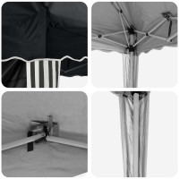 Produktbild för Pop-up Partytält 575 x 289 x 245 cm Antracit