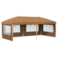 Produktbild för Pop-up Partytält 575 x 289 x 245 cm Beige
