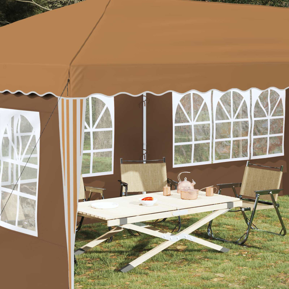 Produktbild för Pop-up Partytält 575 x 289 x 245 cm Beige
