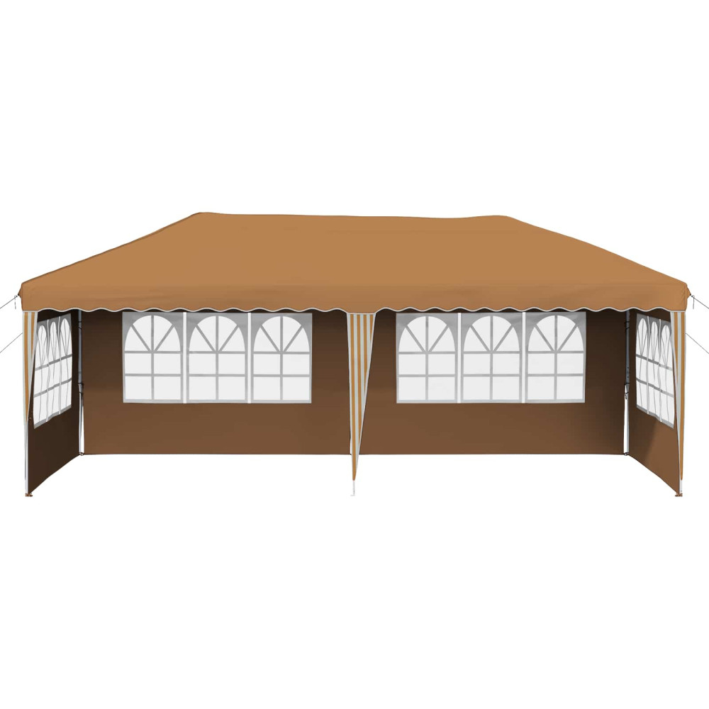 Produktbild för Pop-up Partytält 575 x 289 x 245 cm Beige
