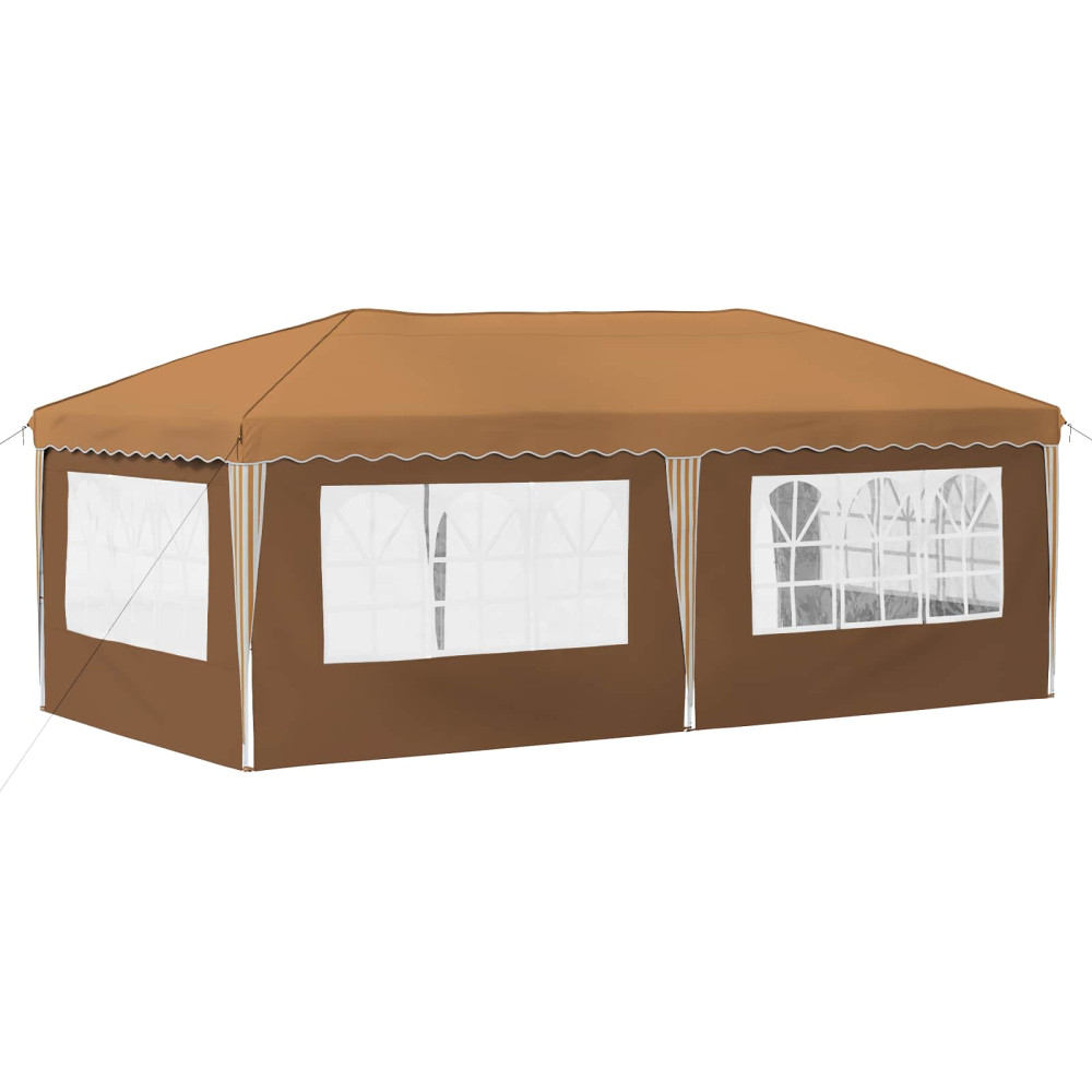 Produktbild för Pop-up Partytält 575 x 289 x 245 cm Beige