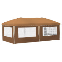 Produktbild för Pop-up Partytält 575 x 289 x 245 cm Beige