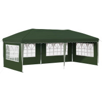 Produktbild för Pop-up Partytält 575 x 289 x 245 cm Grön
