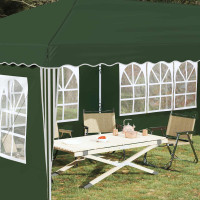 Produktbild för Pop-up Partytält 575 x 289 x 245 cm Grön