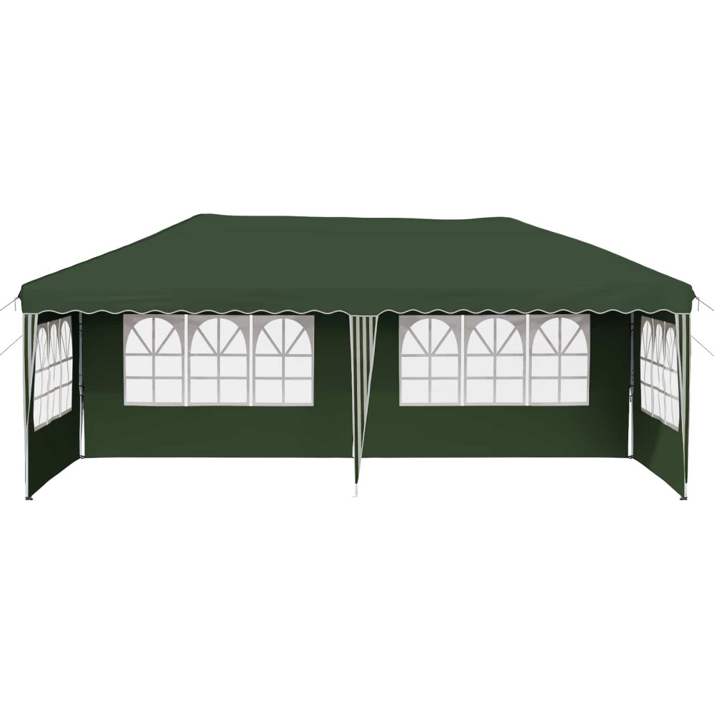 Produktbild för Pop-up Partytält 575 x 289 x 245 cm Grön