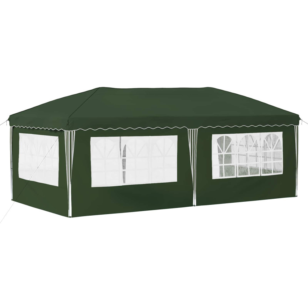 Produktbild för Pop-up Partytält 575 x 289 x 245 cm Grön