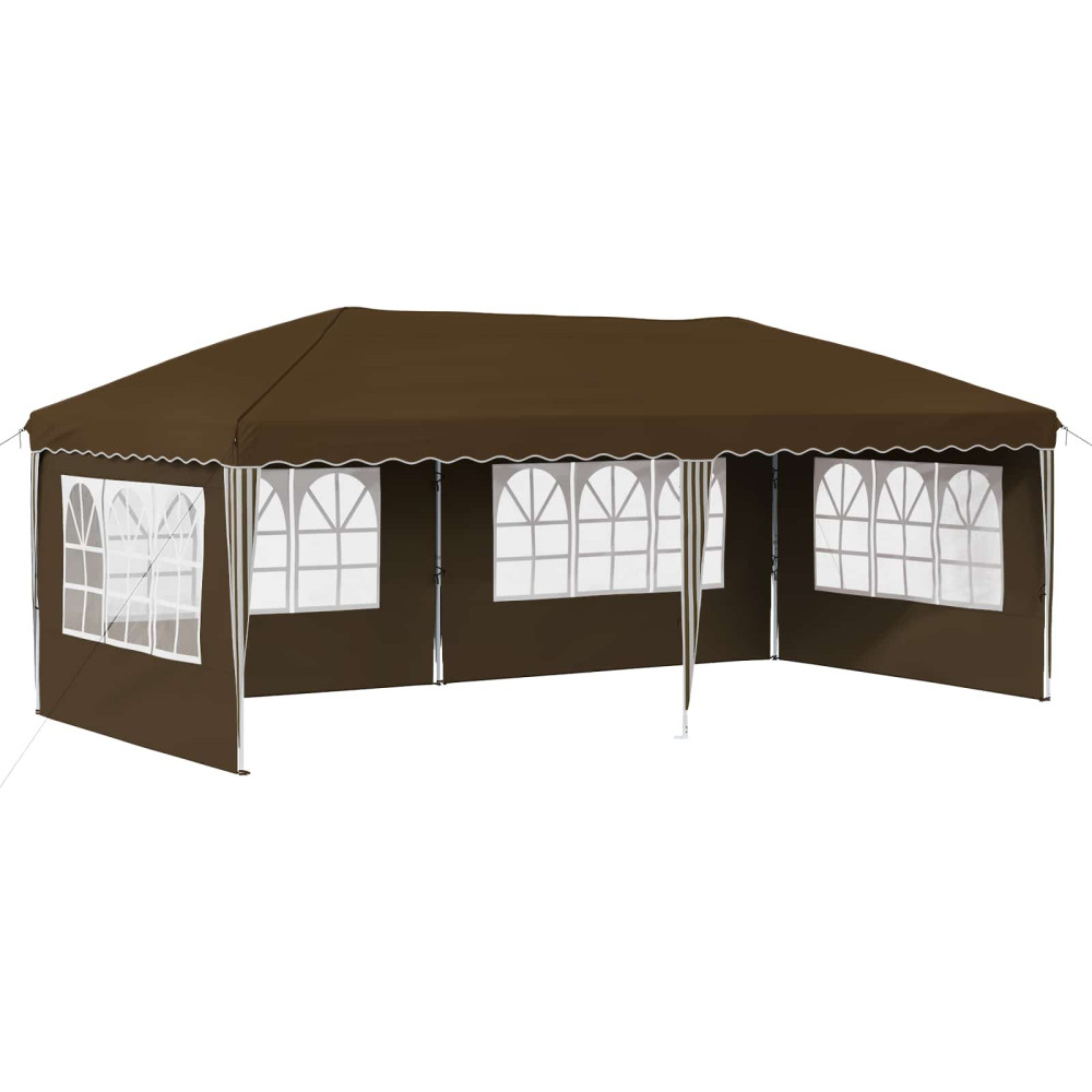 Produktbild för Pop-up Partytält 575 x 289 x 245 cm Taupe