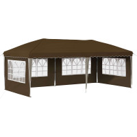 Produktbild för Pop-up Partytält 575 x 289 x 245 cm Taupe