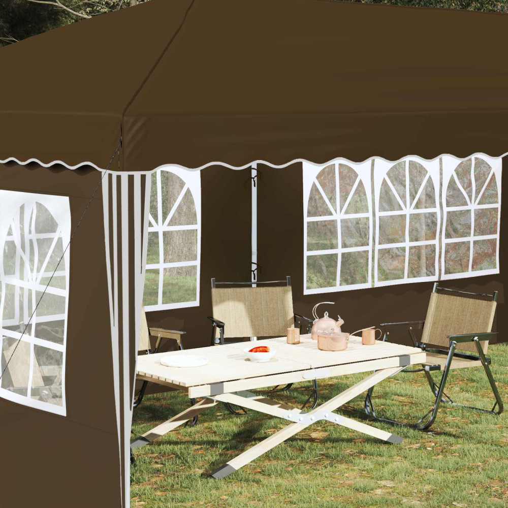 Produktbild för Pop-up Partytält 575 x 289 x 245 cm Taupe