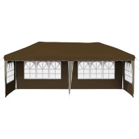 Produktbild för Pop-up Partytält 575 x 289 x 245 cm Taupe
