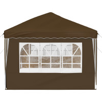 Produktbild för Pop-up Partytält 575 x 289 x 245 cm Taupe