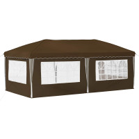 Produktbild för Pop-up Partytält 575 x 289 x 245 cm Taupe