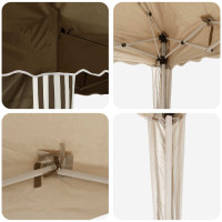 Produktbild för Pop-up Partytält 575 x 289 x 245 cm Taupe