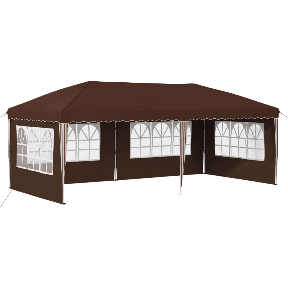 Produktbild för Pop-up Partytält 575 x 289 x 245 cm Brun