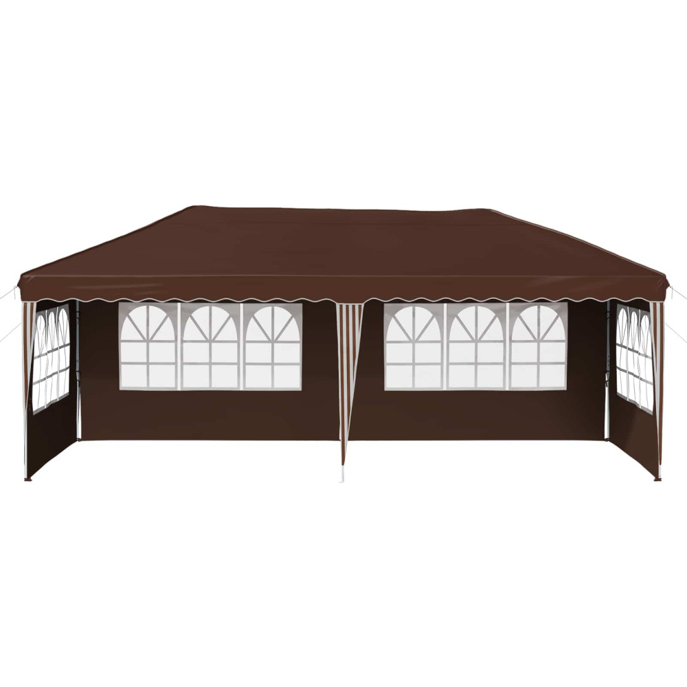 Produktbild för Pop-up Partytält 575 x 289 x 245 cm Brun