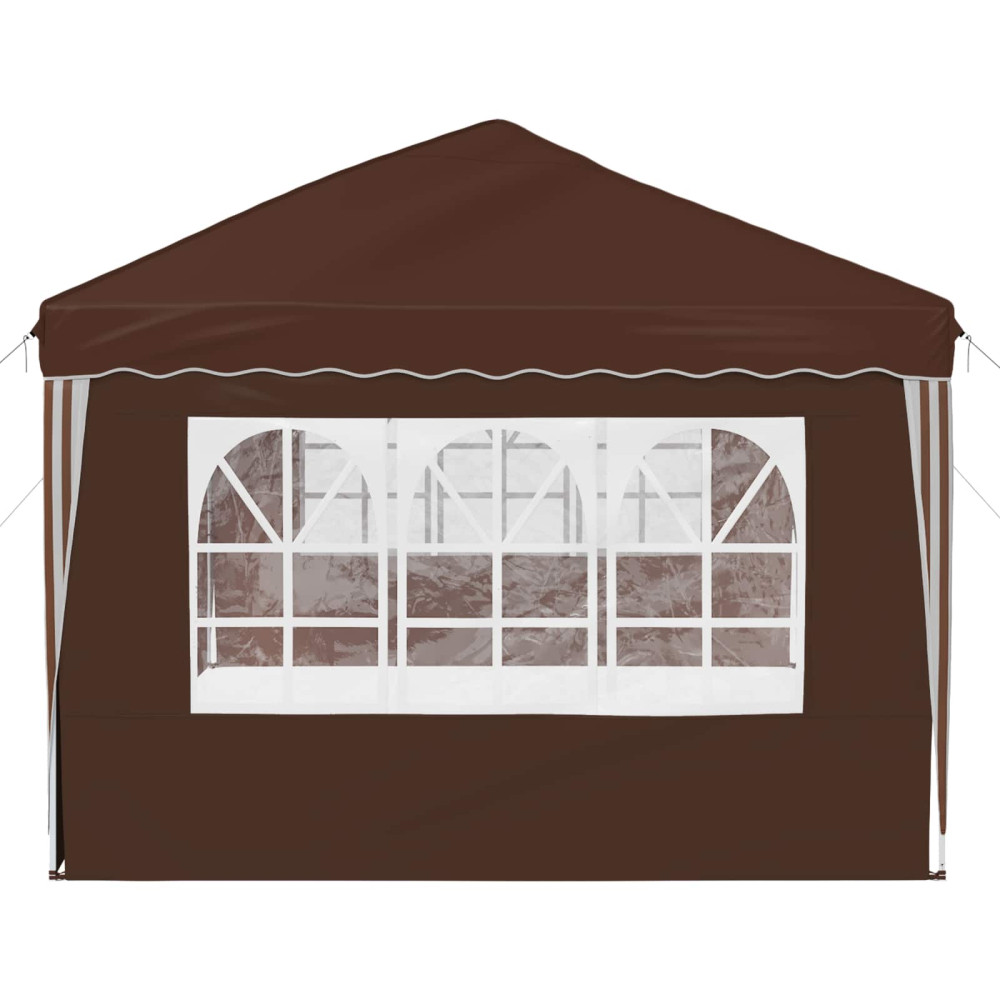 Produktbild för Pop-up Partytält 575 x 289 x 245 cm Brun