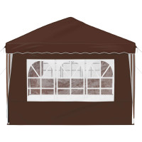 Produktbild för Pop-up Partytält 575 x 289 x 245 cm Brun