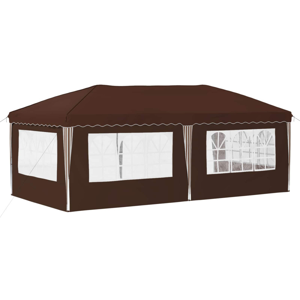 Produktbild för Pop-up Partytält 575 x 289 x 245 cm Brun