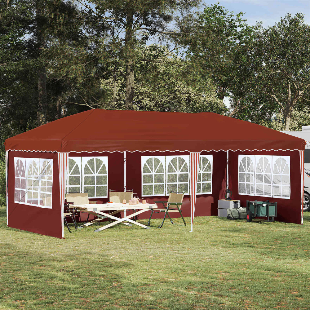 Produktbild för Pop-up Partytält 575 x 289 x 245 cm Terracotta