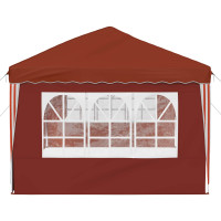 Produktbild för Pop-up Partytält 575 x 289 x 245 cm Terracotta