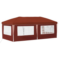 Produktbild för Pop-up Partytält 575 x 289 x 245 cm Terracotta