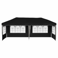 Produktbild för Pop-up Partytält 575 x 289 x 245 cm Svart