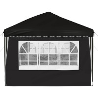 Produktbild för Pop-up Partytält 575 x 289 x 245 cm Svart