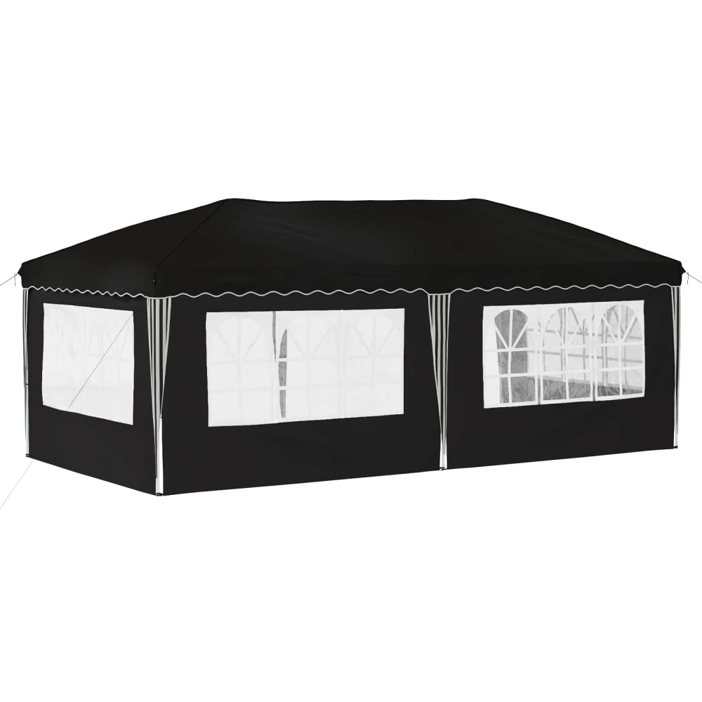 Produktbild för Pop-up Partytält 575 x 289 x 245 cm Svart