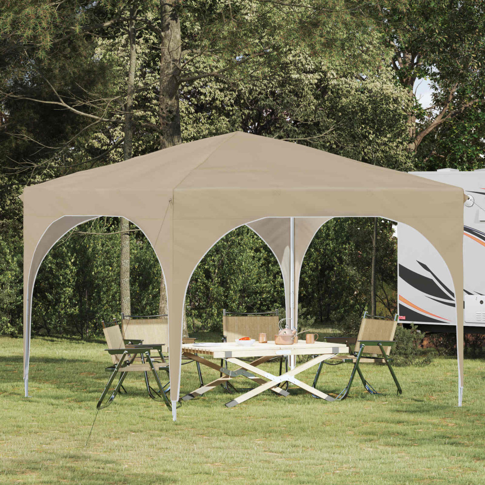 Produktbild för Pop-up Partytält 290 x 290 x 245 cm Gräddvit
